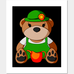 Gardener Teddy Bear Posters and Art